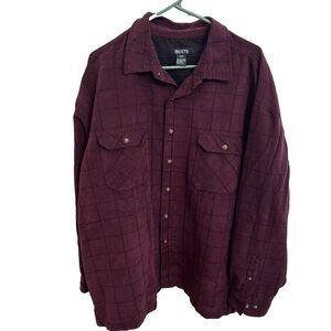 Bruno Men’s 3XLB Long Sleeve Button Up Dark Purple
